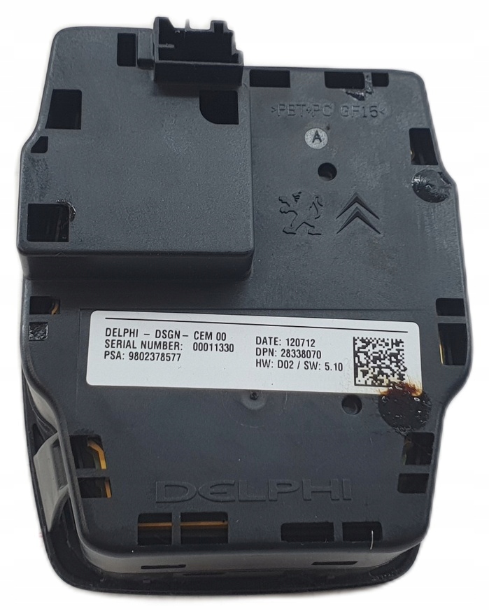 control panel navigation PEUGEOT 508 and NUMER CZESCI 9802378577