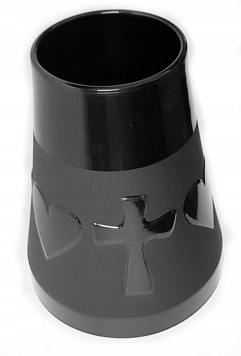 

Wazon flakon Cmentarny Serce 12/26 cm Czarny