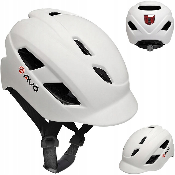 Kask rowerowy Avo Moon KS35 roz.M 55-58 cm Usb Led