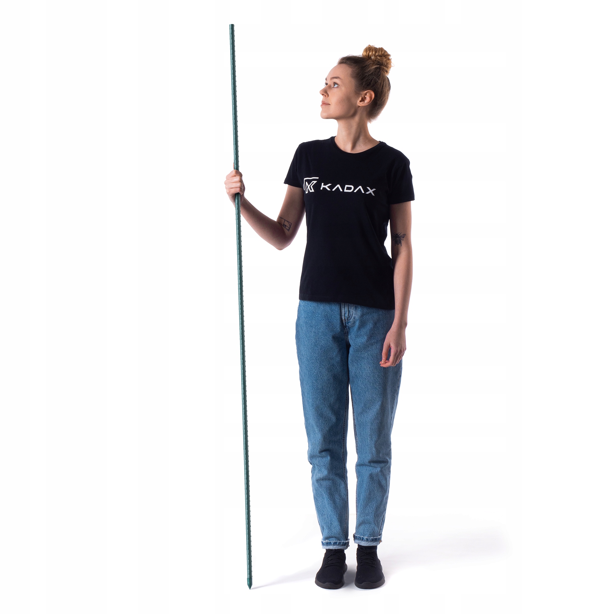 15x TYCZKA DO ROŚLIN 180CM PODPORA POMIDORÓW KWIATY STALOWA POWLEKANA Wysokość produktu 180 cm