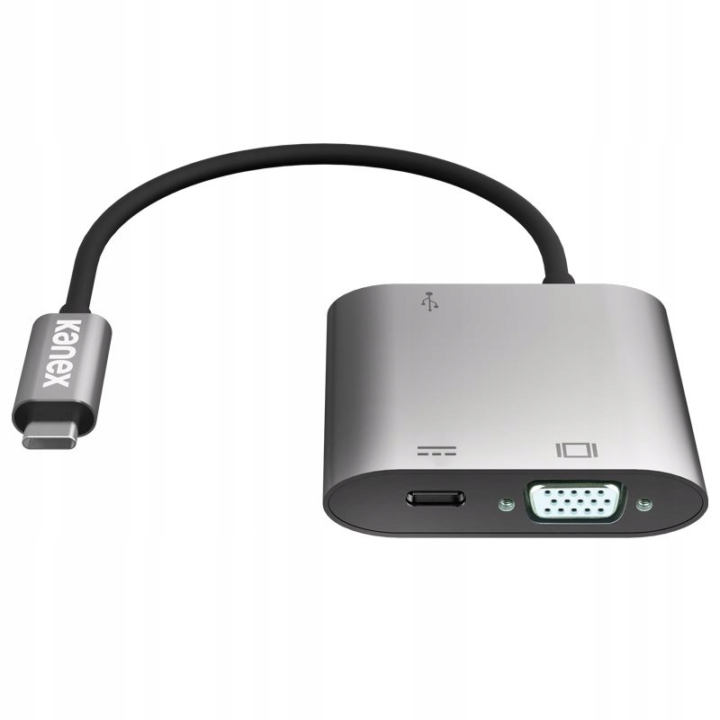 Kanex Usb-c Vga adaptér s napájením Adaptér z Usb-c na Usb 1,5 A,