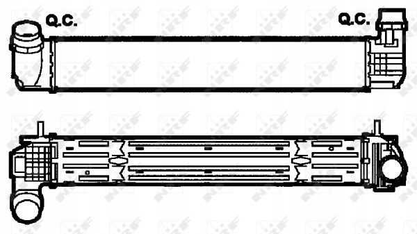 nrf 30268 радиатор охлаждения Воздух