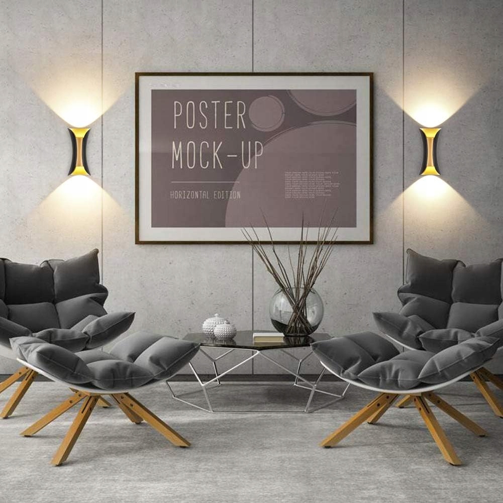 LAMPA ŚCIENNA SALON KORYTARZ SYPIALNI KINKIET LED LAMPKA NOCNA DEKORACYJNY Kolor czarny