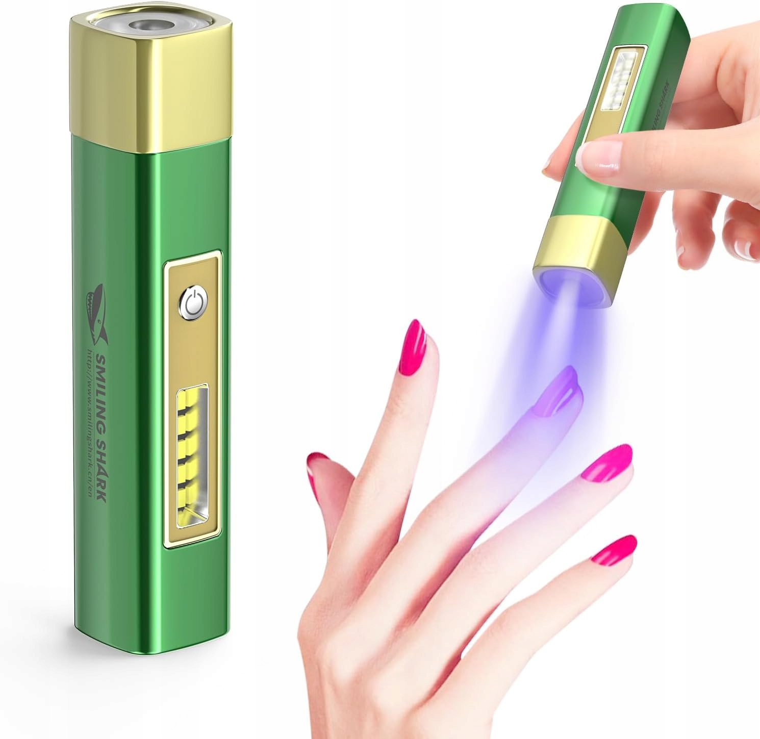 ASIMEBESTY Lampa UV Do Paznokci Żelowych Mini LED Zielona Z Akumulatorem — miniatura 10
