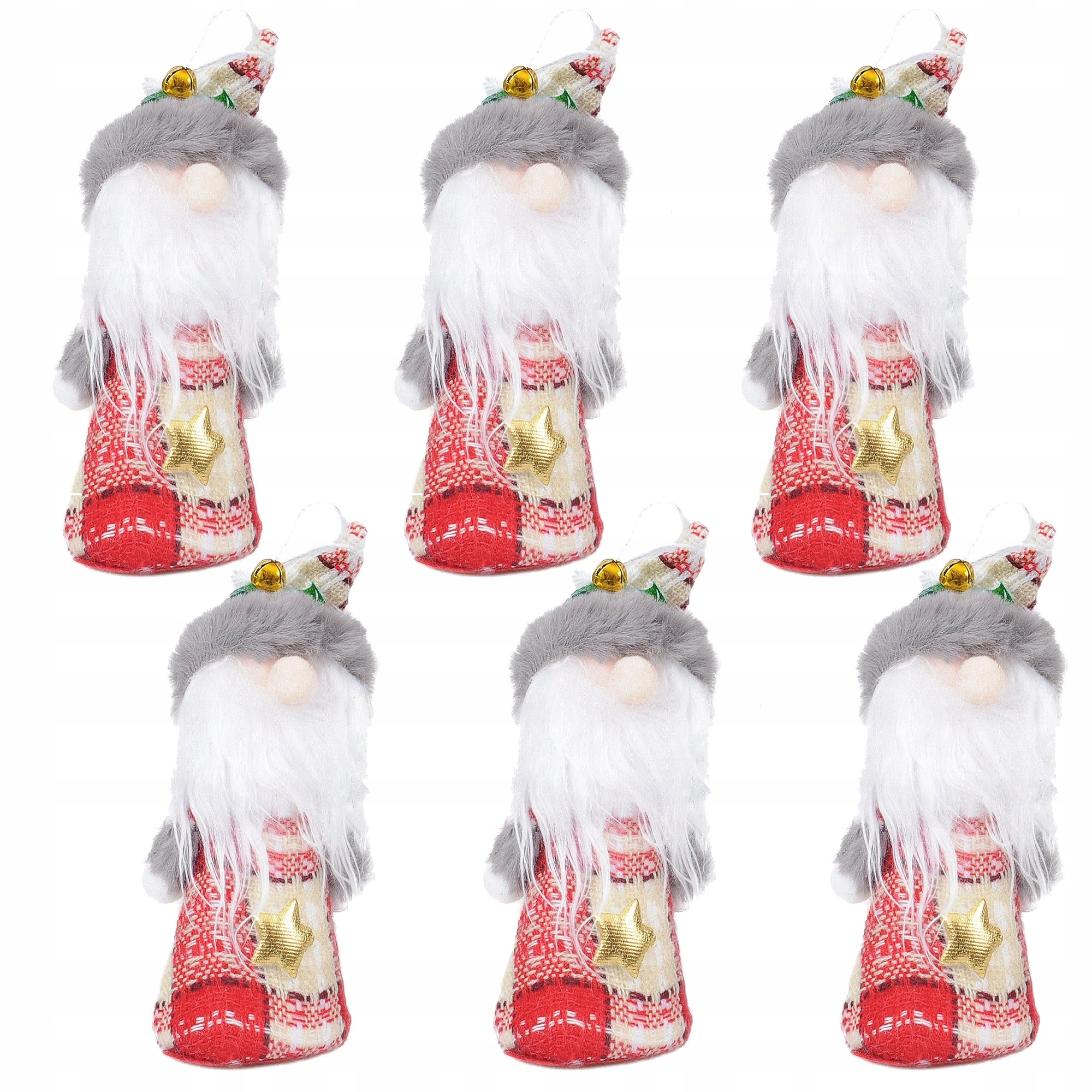 6x ZAWIESZKA FIGURKA NA ŚWIĘTA OZDOBA NA CHOINKE OKNO