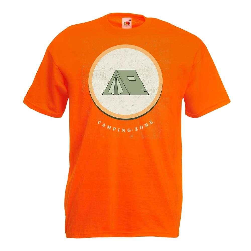 

Koszulka camping zone namiot S pomarańczowa