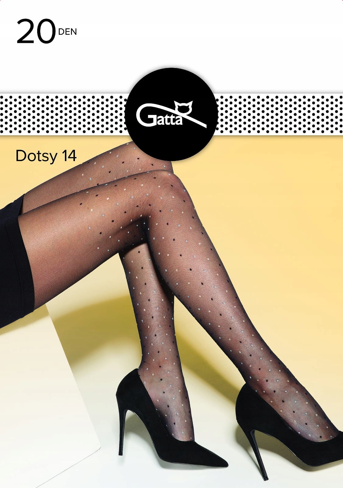 

Gatta Dotsy Rajstopy wzorzyste wz.14/2-S/Nero