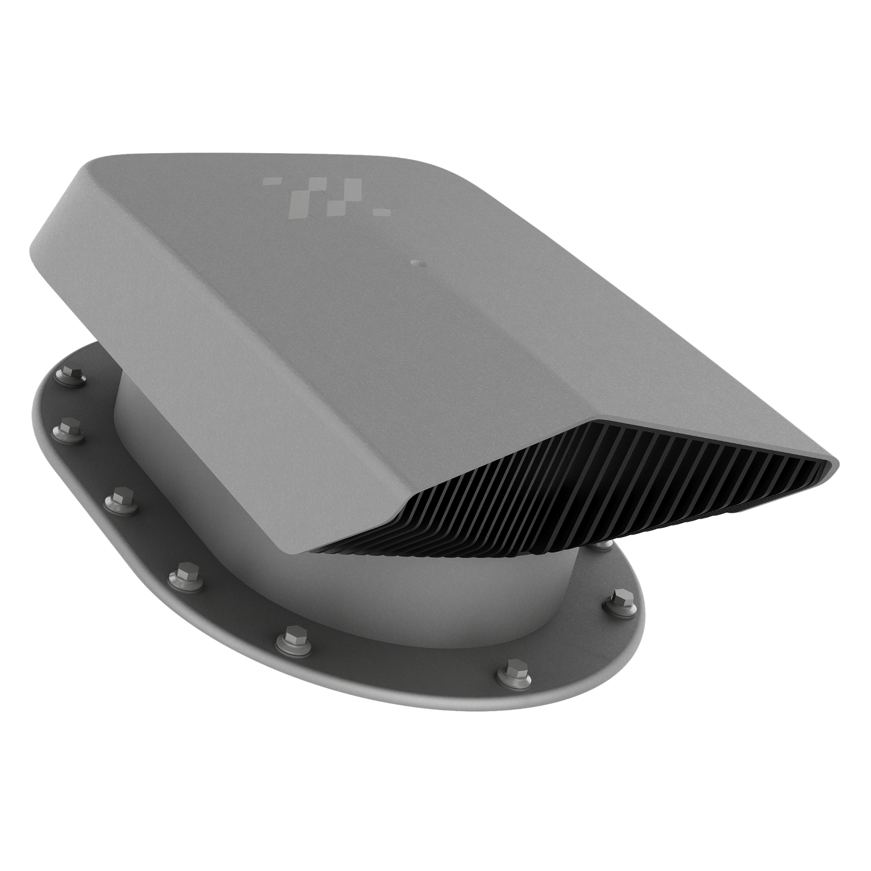 Plochý Větrací Ventilátor Grafit Metalic 9007