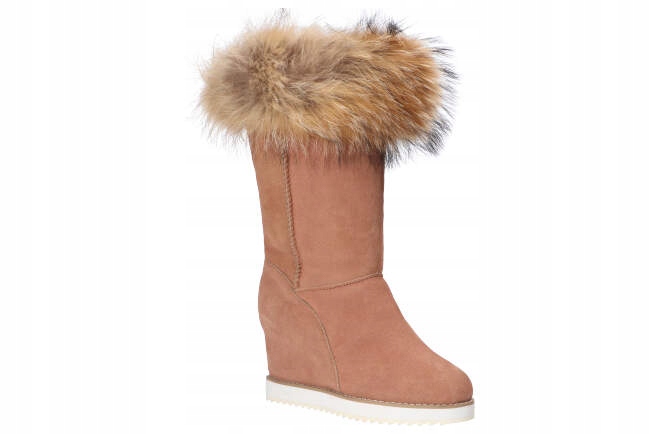 Dimar P028 Kozačky S Kožešinou Sněhule Módní Dámské Kožené Zimní Boty 39