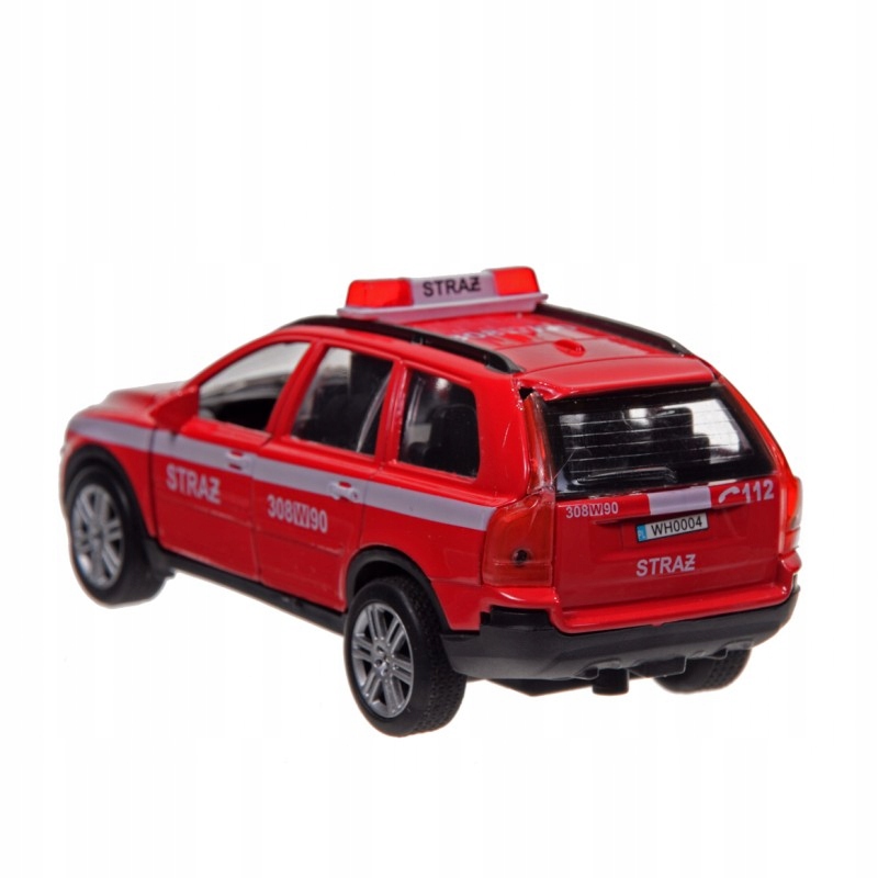 auto metalowe STRAŻ POŻARNA światło / dźwięk |  HKG016 — 8