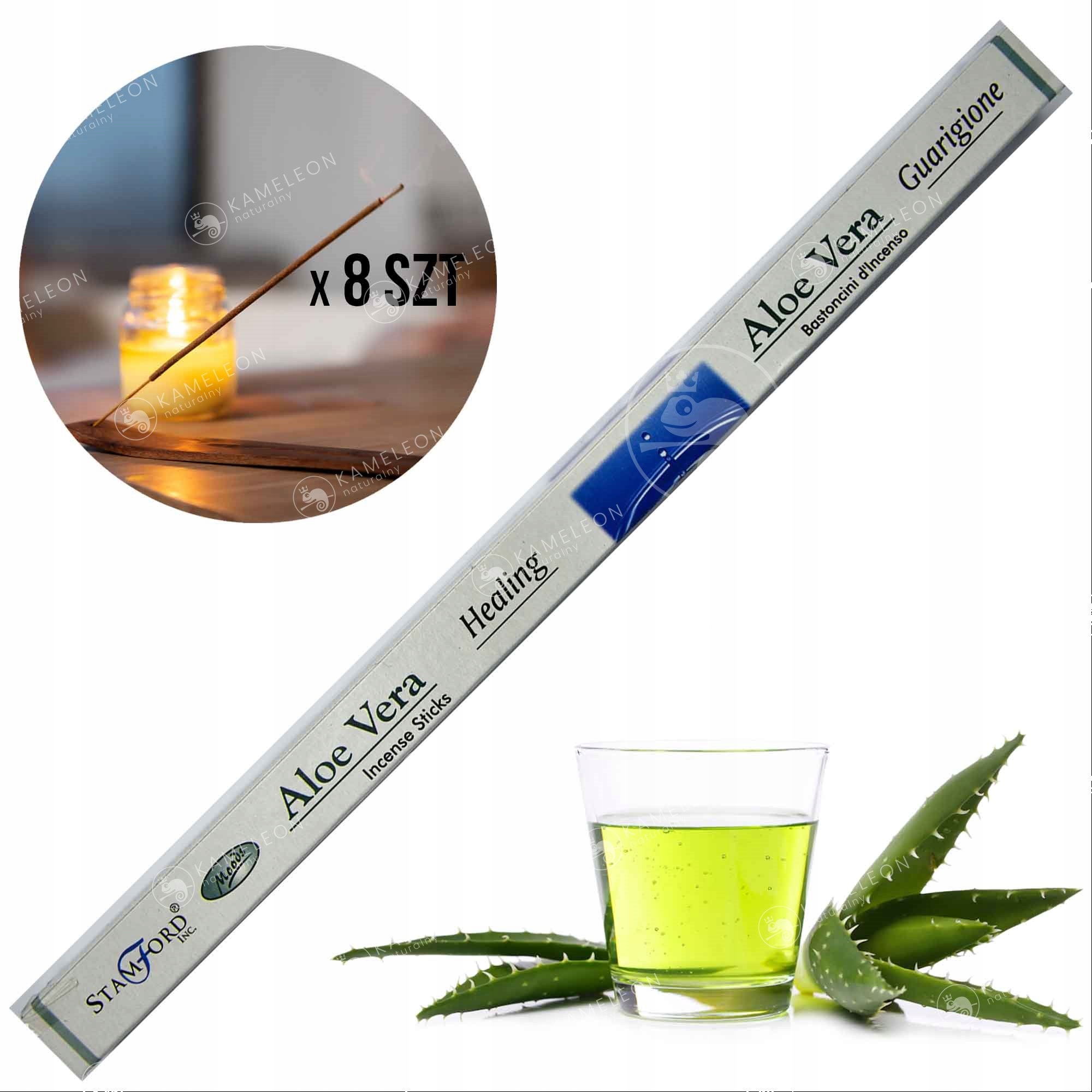 

Kadzidełka Medytacja Uzdrowienie Aloes 1op 8szt
