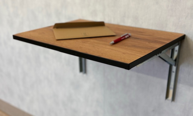 STÓŁ SKŁADANY STOLIK ROZKŁADANY WISZĄCY 70x50 DĄB CRAFT + CZARNE OBRZEŻE Kod producenta stolik składany 70x50