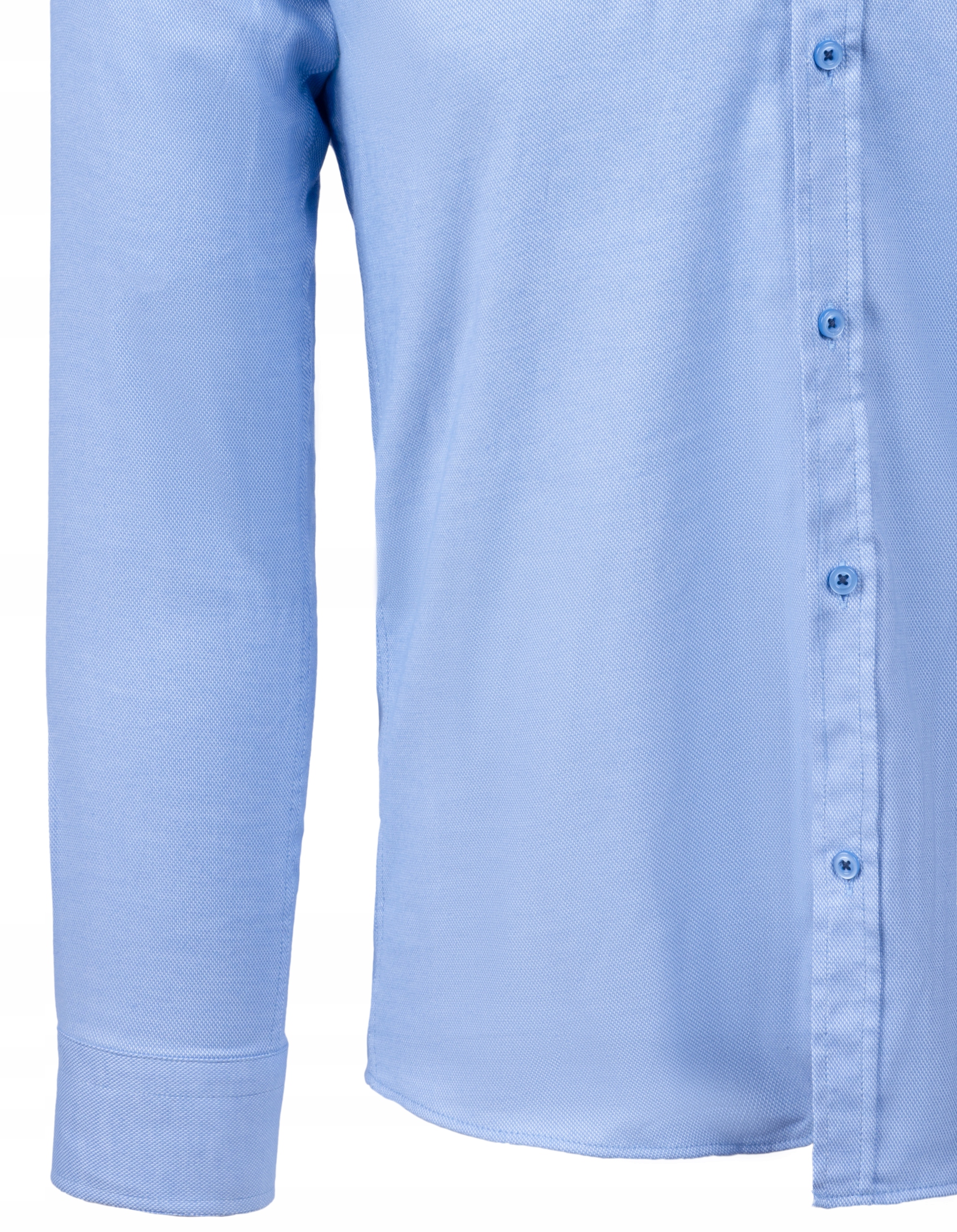 KOSZULA MĘSKA NIEBIESKA STÓJKA STRUKTURA r. 3XL Fason slim