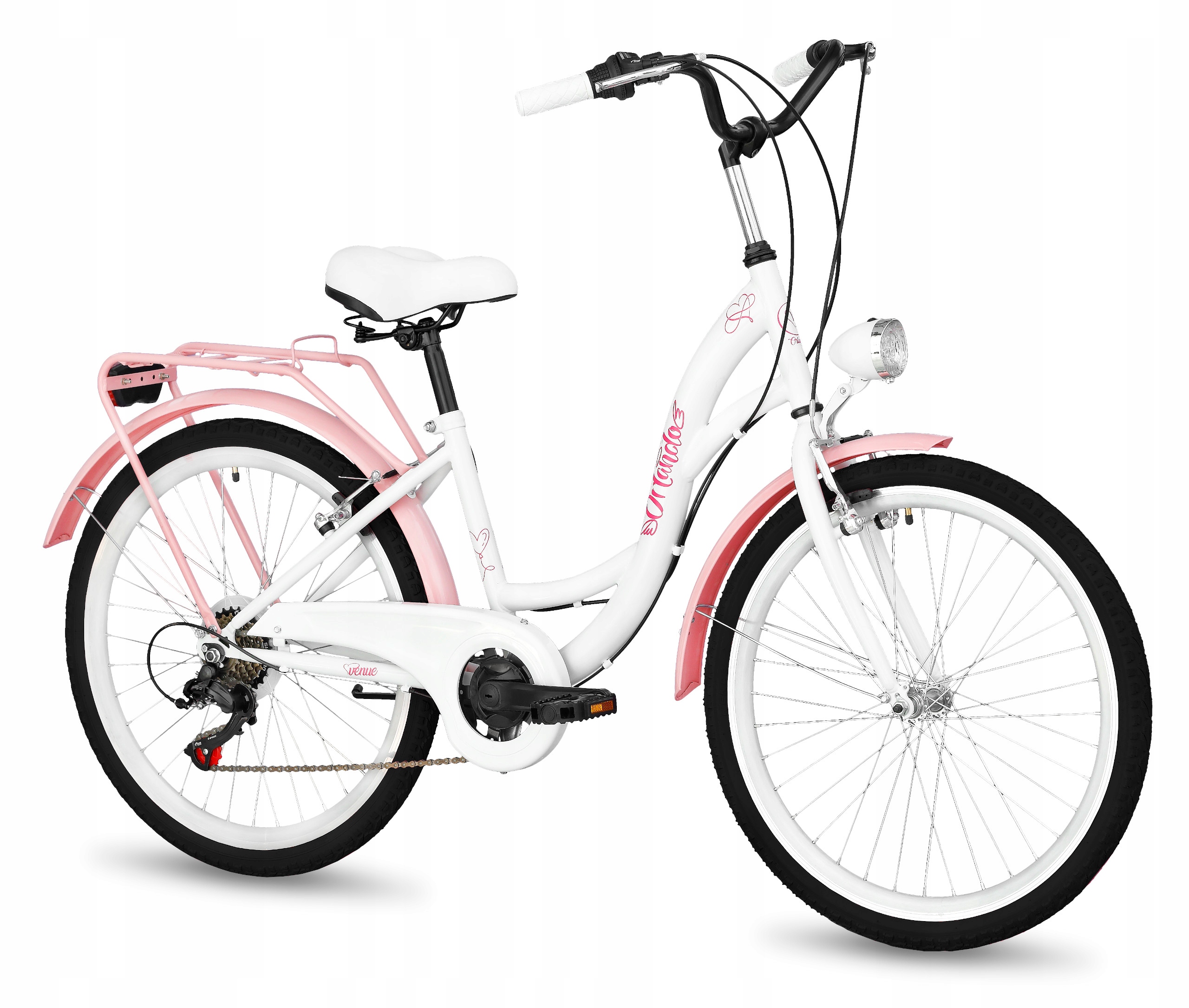 Rower 24 Dla Dziewczynki Na Komunię Lekki Orlando Damka Kosz Wklad