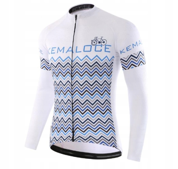 BLUZKA ROWEROWA Z DŁUGIM RĘKAWEM NA ROWER MĘSKA