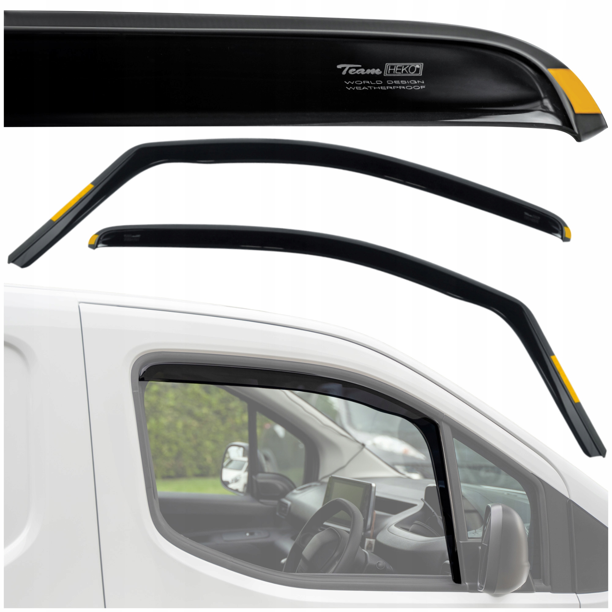 Deflektory bočných okien Heko pre Citroen Spacetourer 2016- 2 ks