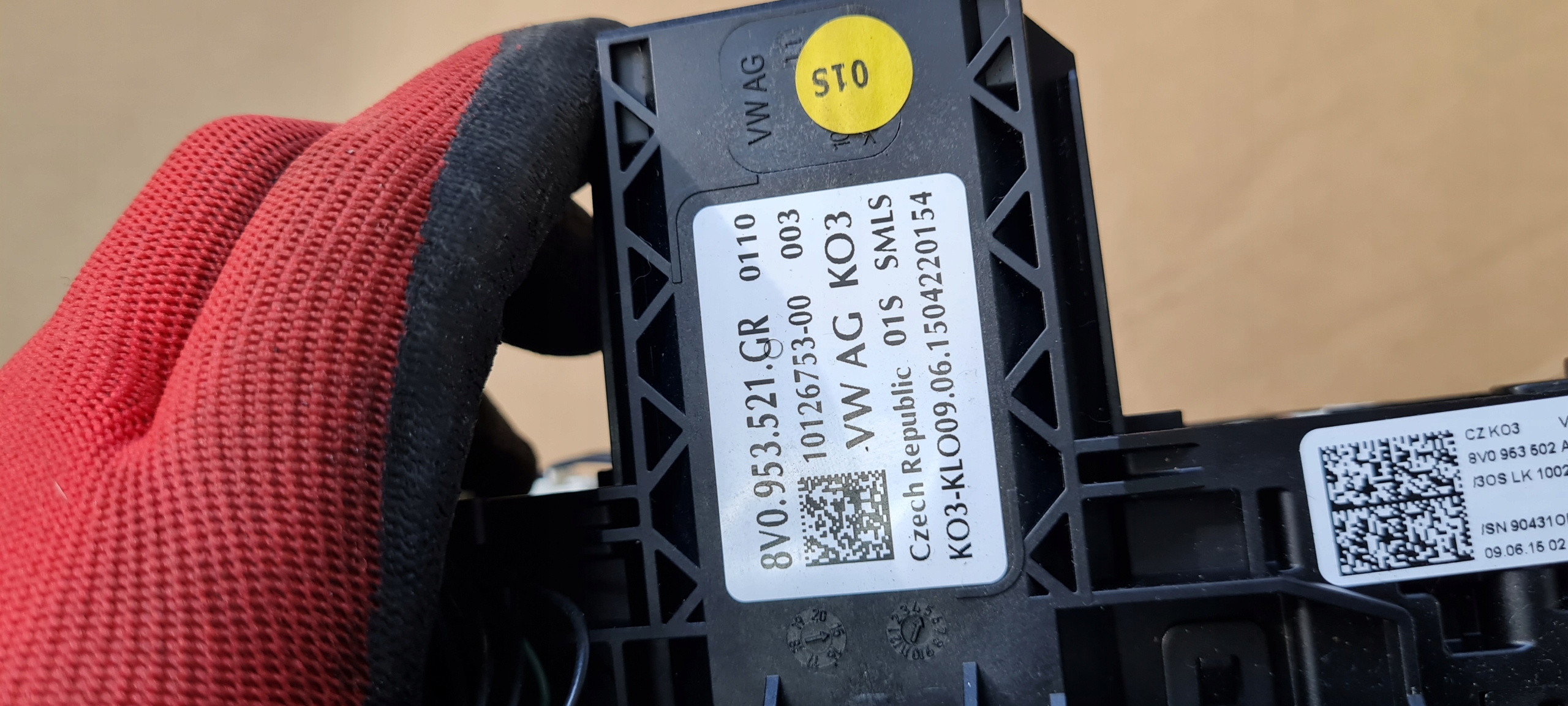 S3 8V berlina A3 DEVIO LUCI TERGICRISTALLO TERGI DEVIO LUCI DEVIO RADAR 8V0953521GR