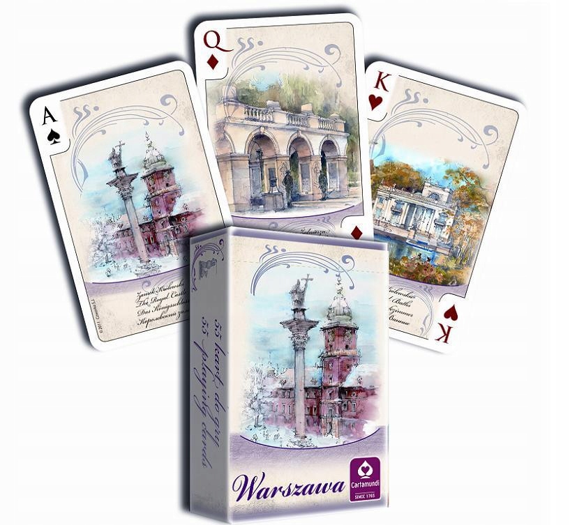Najlepsza TOWARZYSKA Talia do GRY W KARTY dla Dziecka Karty Warszawa PIĘKNE