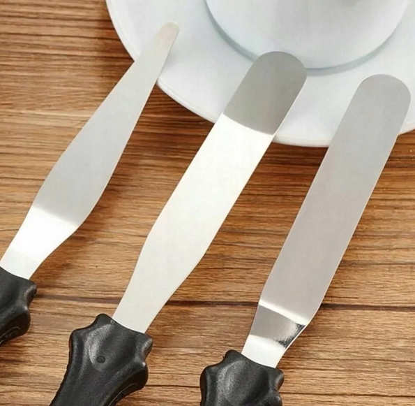 SZPATUŁKA CUKIERNICZA DO CIASTA TORTU ŁOPATKA KOMPLET SZPATUŁEK SZPATUŁKI 3 Rodzaj łopatki płaskie