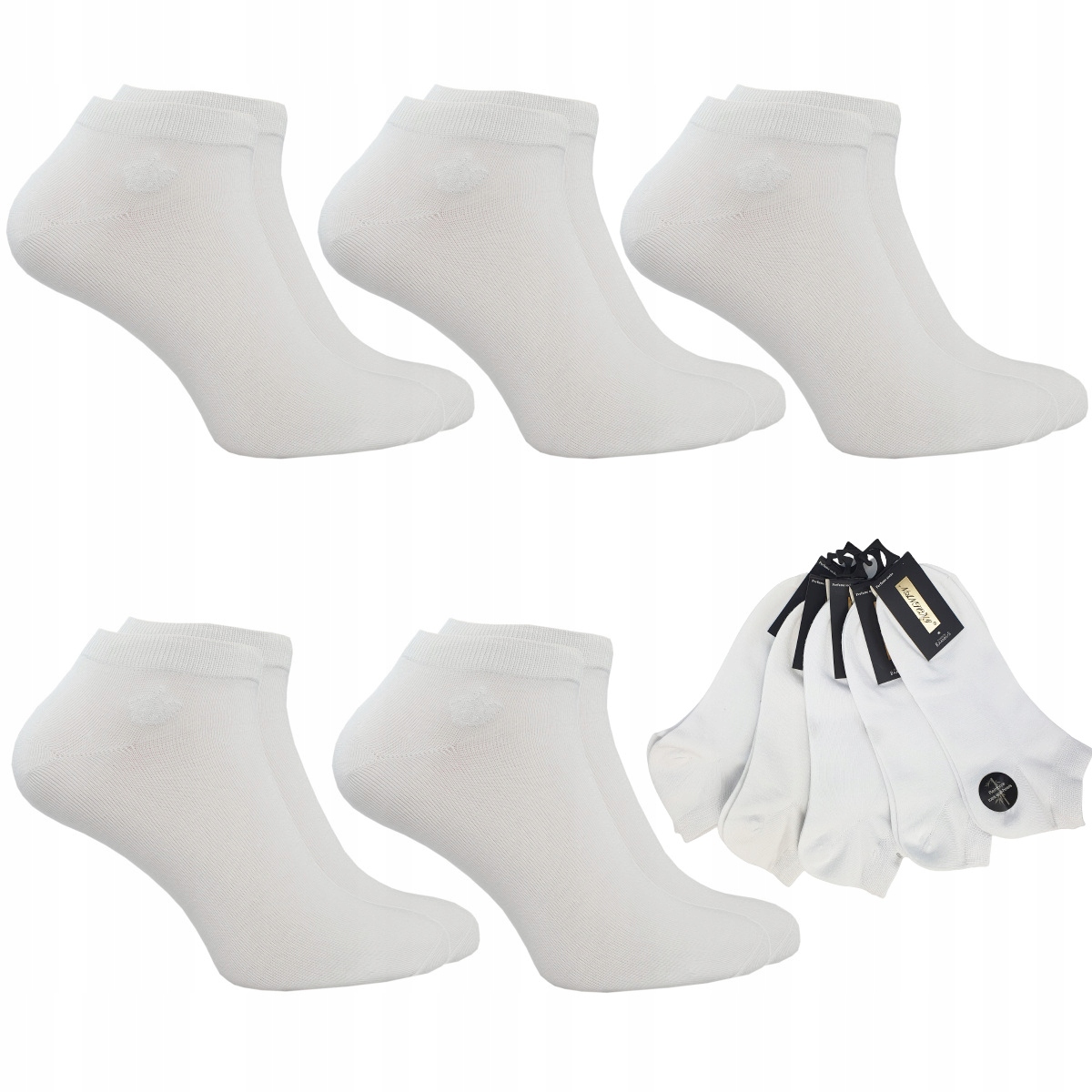 

5xSTOPKI Bambusowe Męskie Skarpety Premium Krótkie