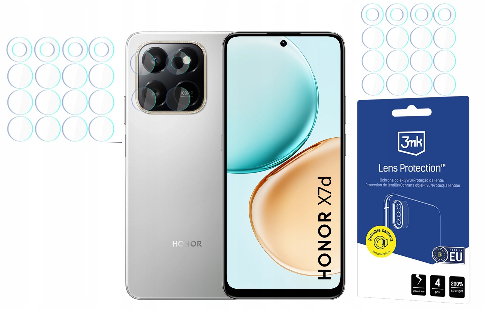 3mk Sklo na objektiv Lens Protection pro Honor X7D 4ks