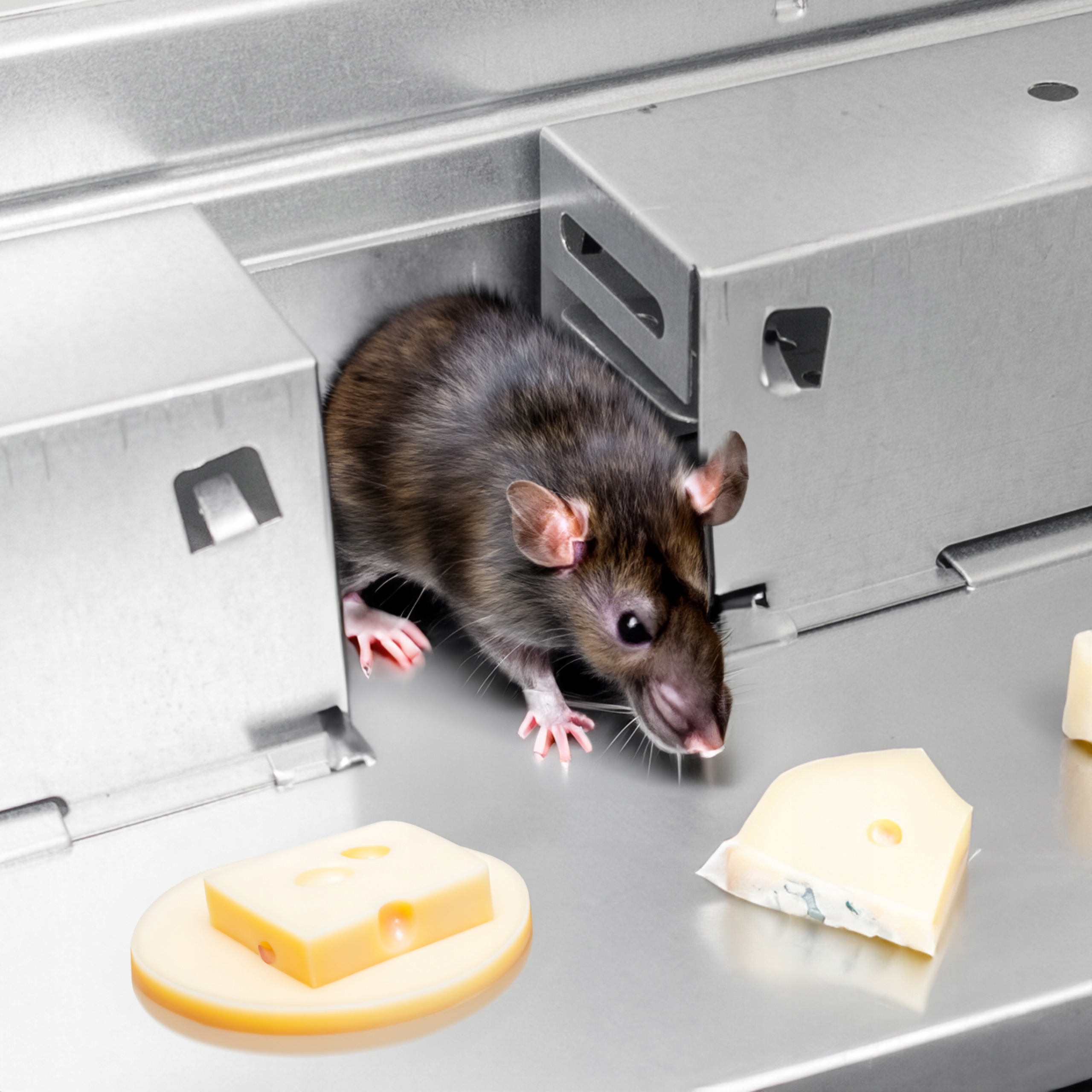MYSZOŁAPKA ŻYWOŁAPKA PUŁAPKA NA MYSZY CHWYTACZ ŁAPKA HUMANITARNA Zawiera baterie nie