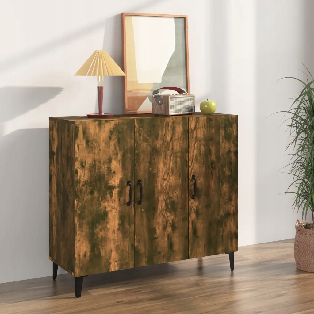 vidaXL Příborník kouřový dub 90 x 34 x 80 cm kompozitní dřevo