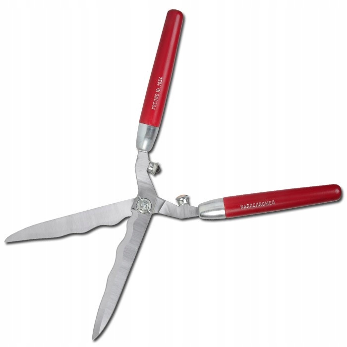 Pevné nožnice na živý plot s chrómovanými čepeľami