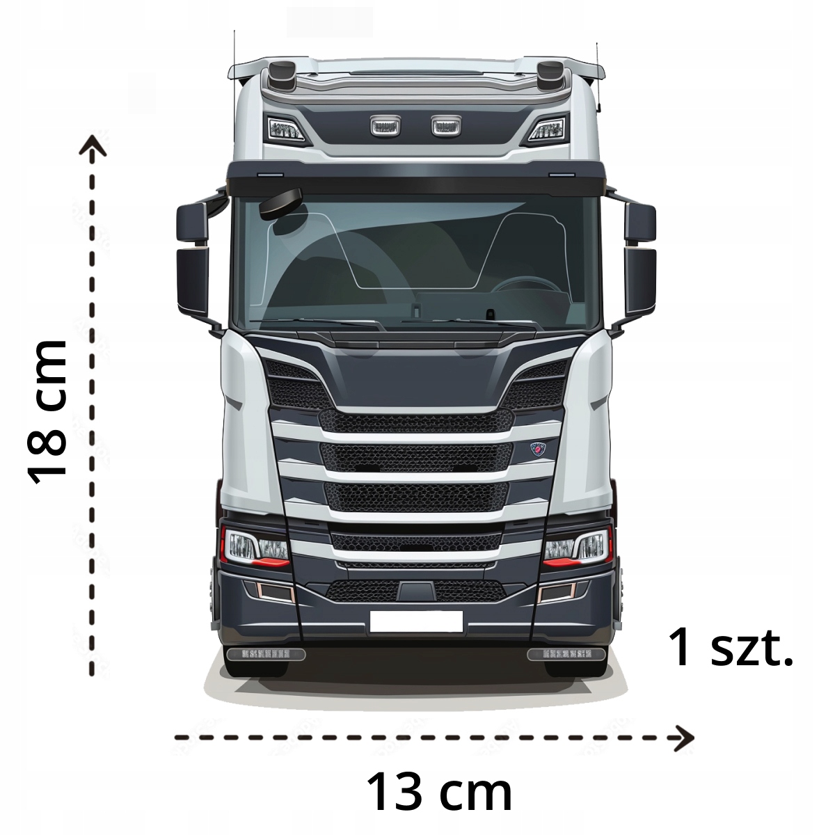 WYDRUK CUKROWY MASA OPŁATEK NA TORT TIR KIEROWCA CIĘŻARÓWKA SAMOCHÓD TEKST Marka inna