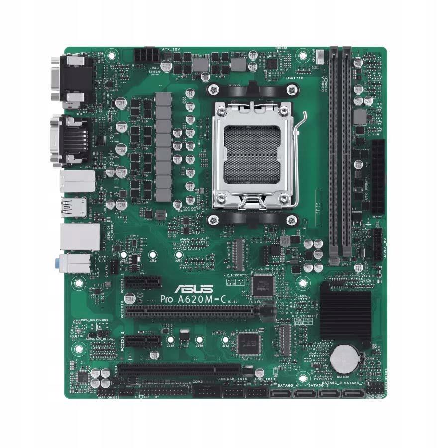 Asus Doska Pro A620M-C-CSM Amd A620 Do DDR5 SATA3 M2 USB3.1 PCIe4.0 AM5