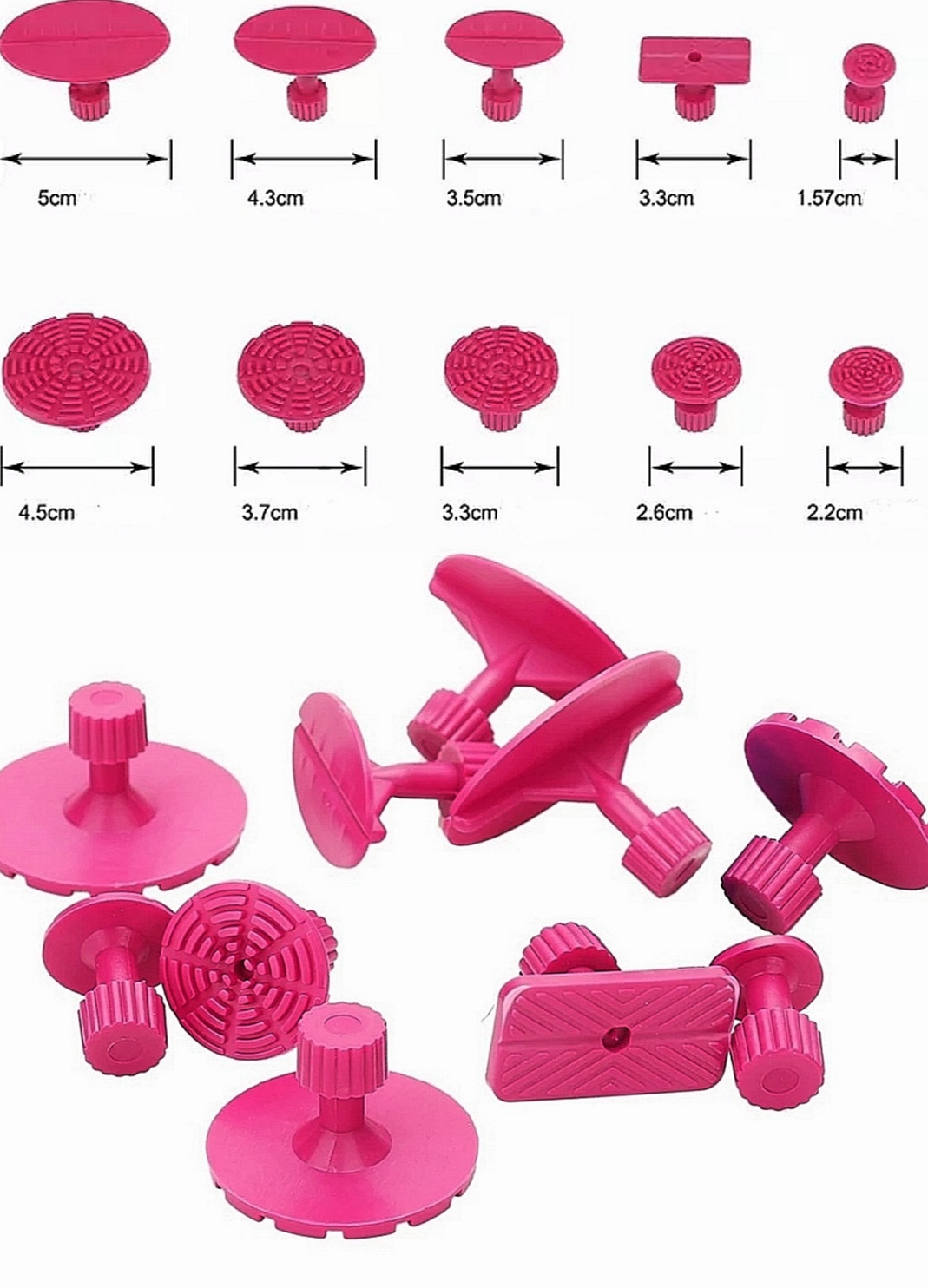 Puller pdr ZESTAW NARZEDZIA DO WYCIAGANIA WGNIECEN Weight with packaging 4 kg