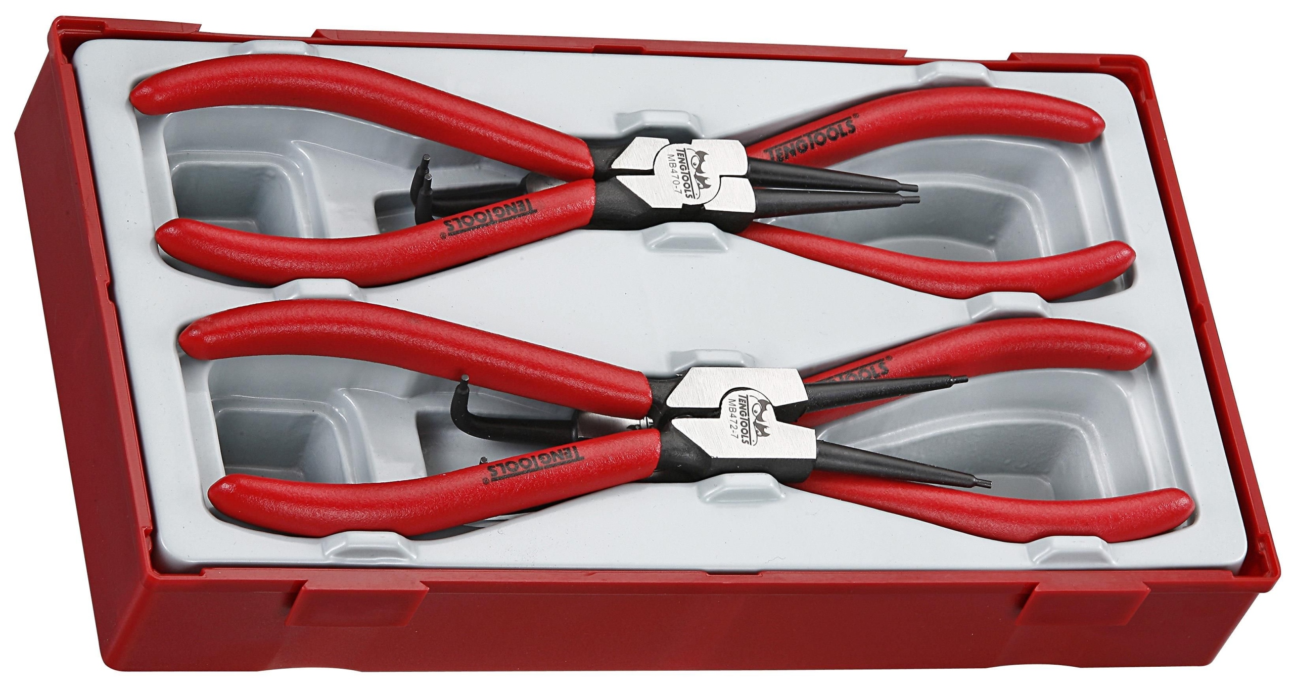 Kombinačky na pojistné kroužky vnitřní a vnější Teng Tools TT474-7