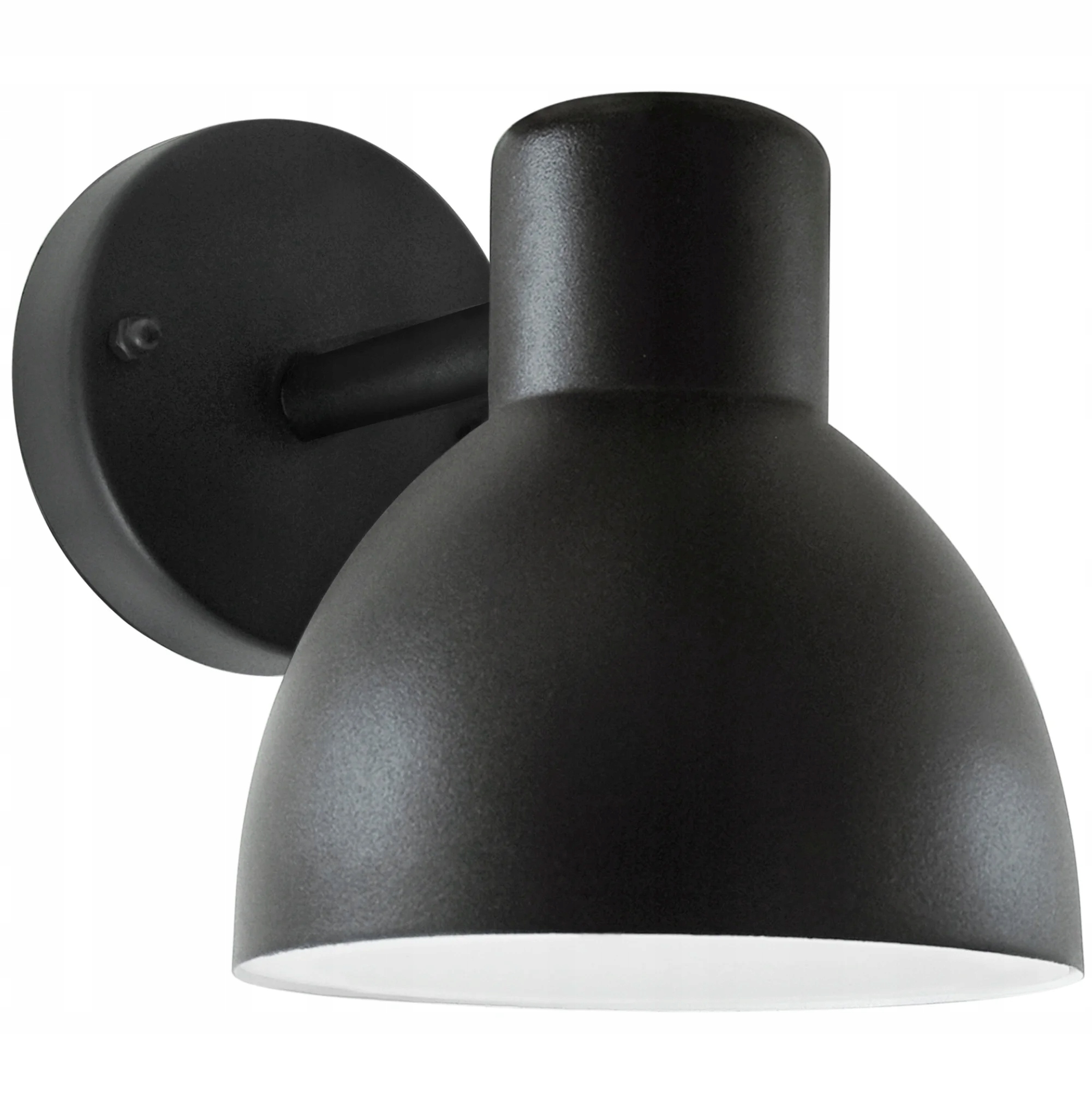 Venkovní nástěnné svítidlo zahradní spodní část černá matná kulatý Polux