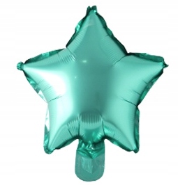 Gwiazdka foliowa zielona 10" 25 cm