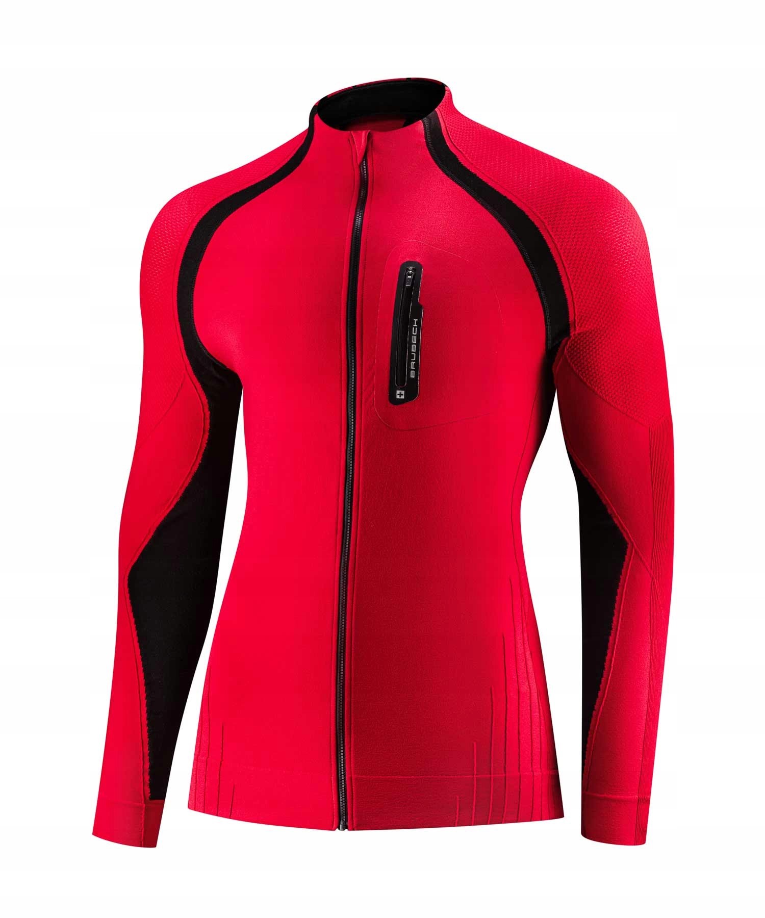 Termoaktywna rozpinana bluza męska Active Pro Brubeck czerwony L