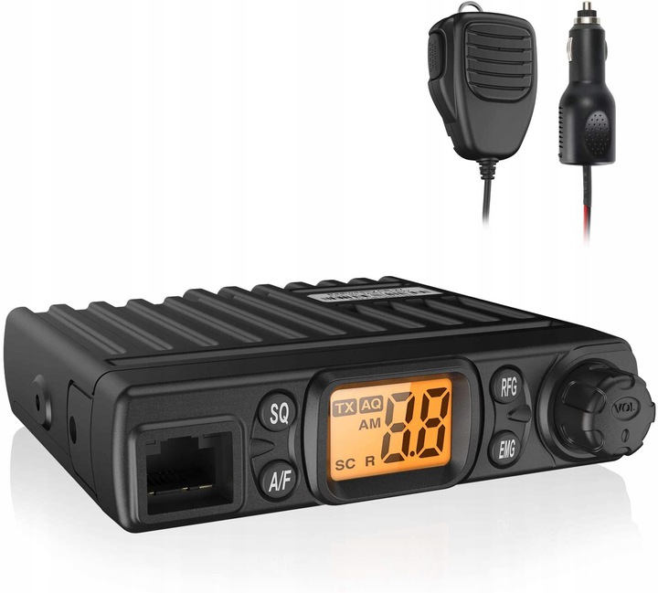 Radioddity CB 27 mini CB radio mobilne AM FM 40kan