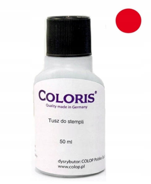 COLOP tusz do ŚLISKICH POWIERZCHNI czerwony 50 ml