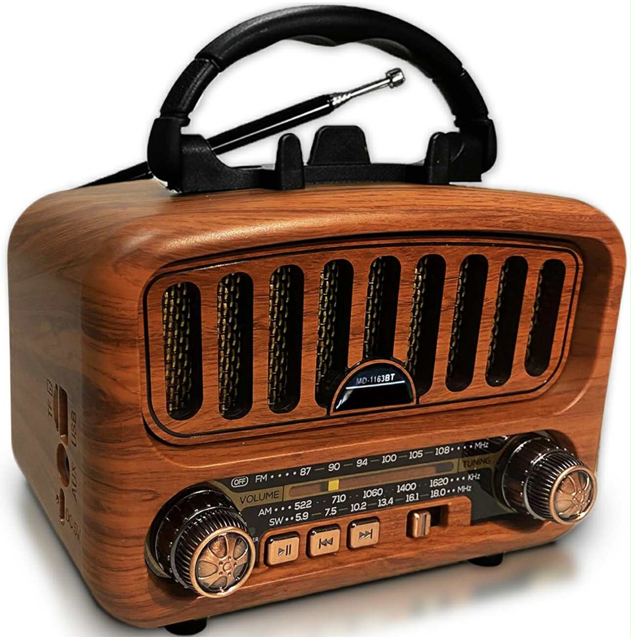 Radio sieciowo-bateryjne Fm Meier MD-1163BT