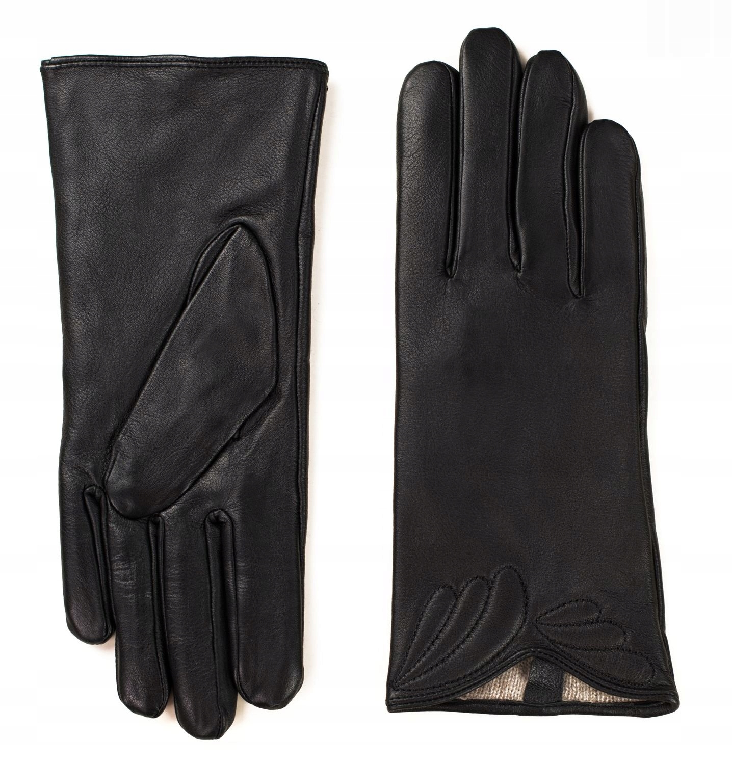 Dámské rukavice Pánské Kožené Zateplené Retro Elegantní L