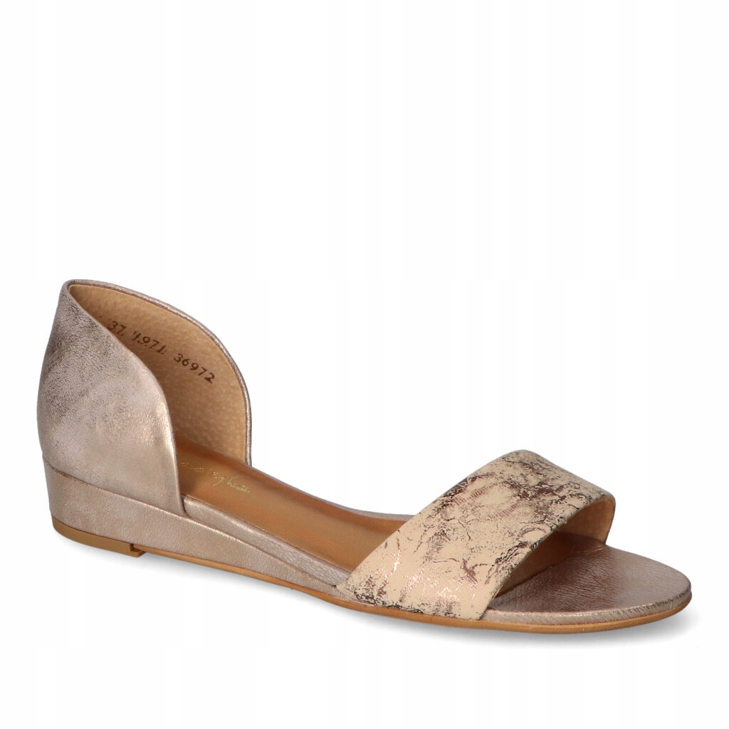 Dámské sandály Maciejka Měděno-zlaté kožené 39