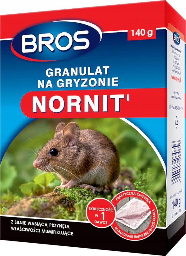

Bros Trutka Granulat Na Nornice I Gryzonie 140G