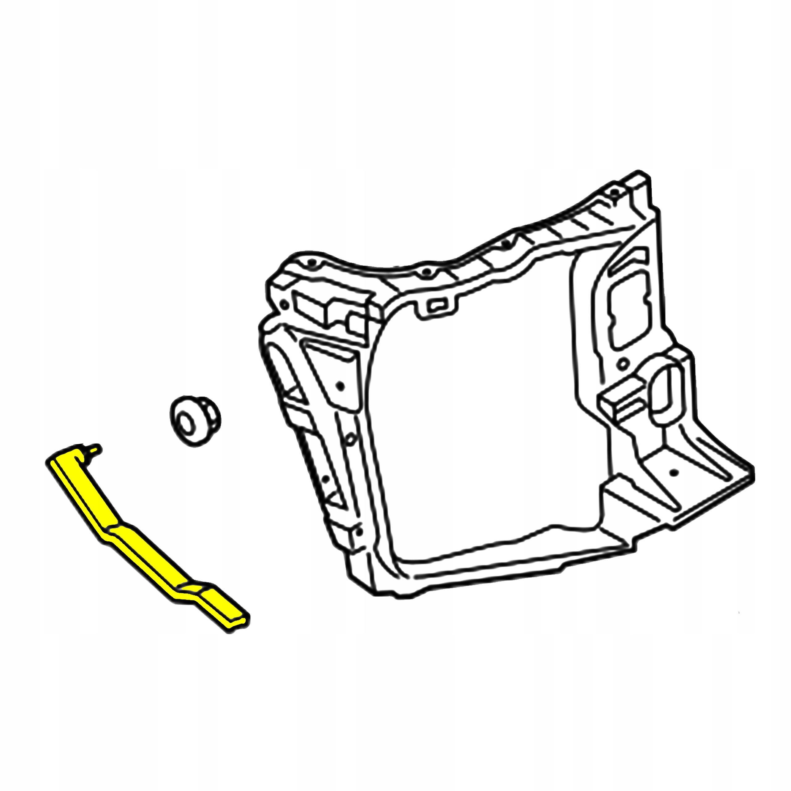 Držák Okuláru Přední Pás Metal Pravý Porsche Macan 95B 14-23r