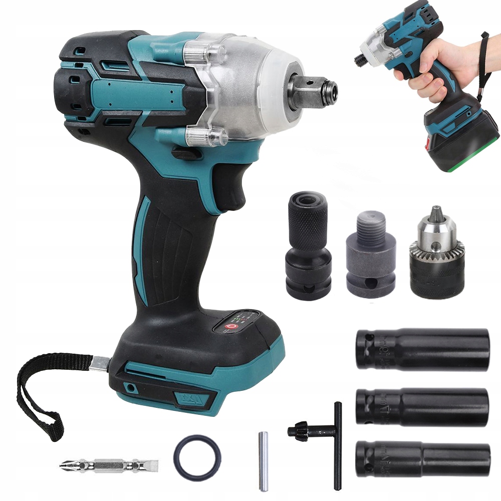 Elektrický Rázový Utahovák 18V 520NM 3V1 Sada Bez Akumulátoru Pro Makita