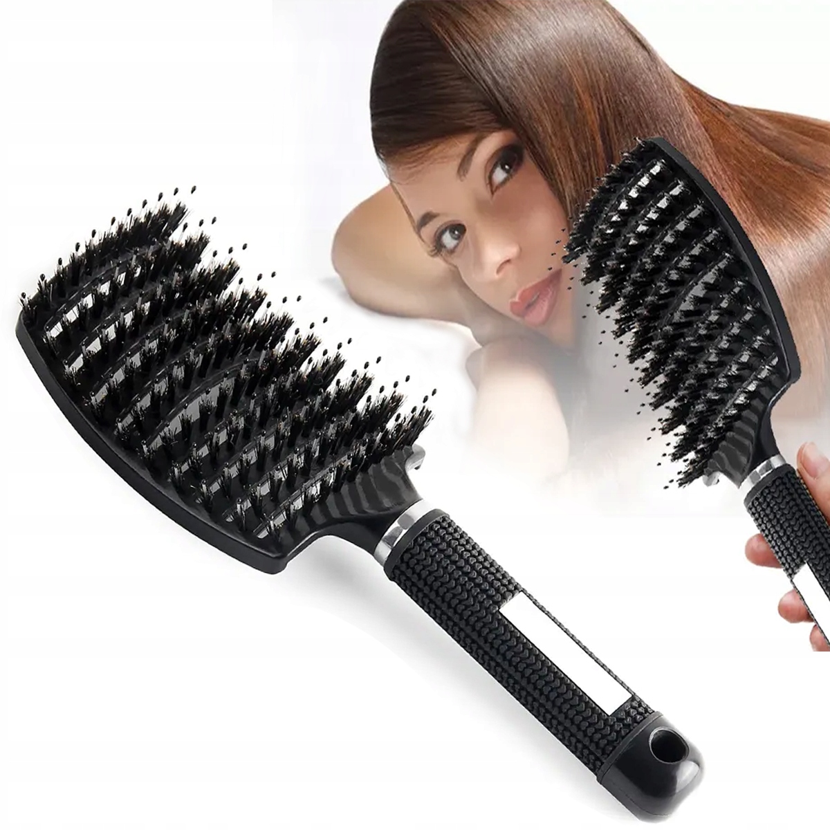 

Szczotka do włosów masująca duża Włosie Z Dzika