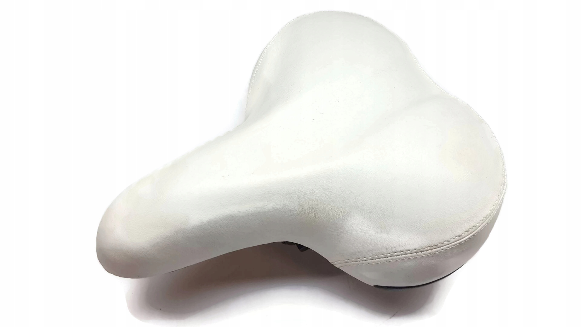 Siodełko rowerowe miejskie, białe