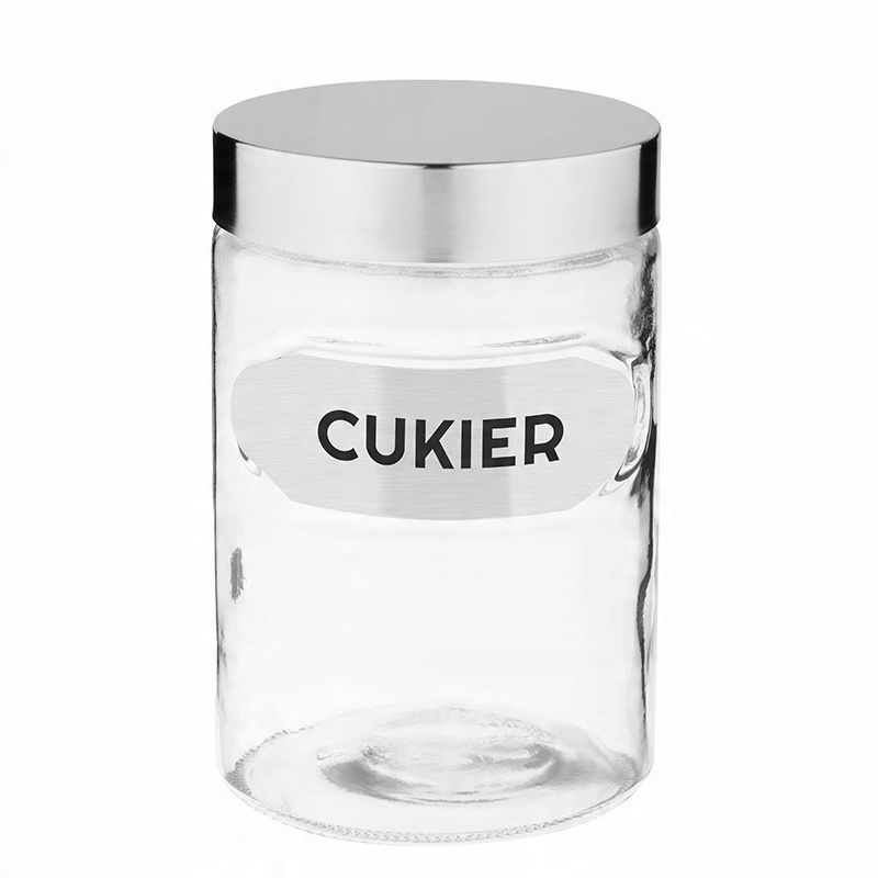 

Pojemnik Szklany Słoik Ozzy 1250 ML Cukier