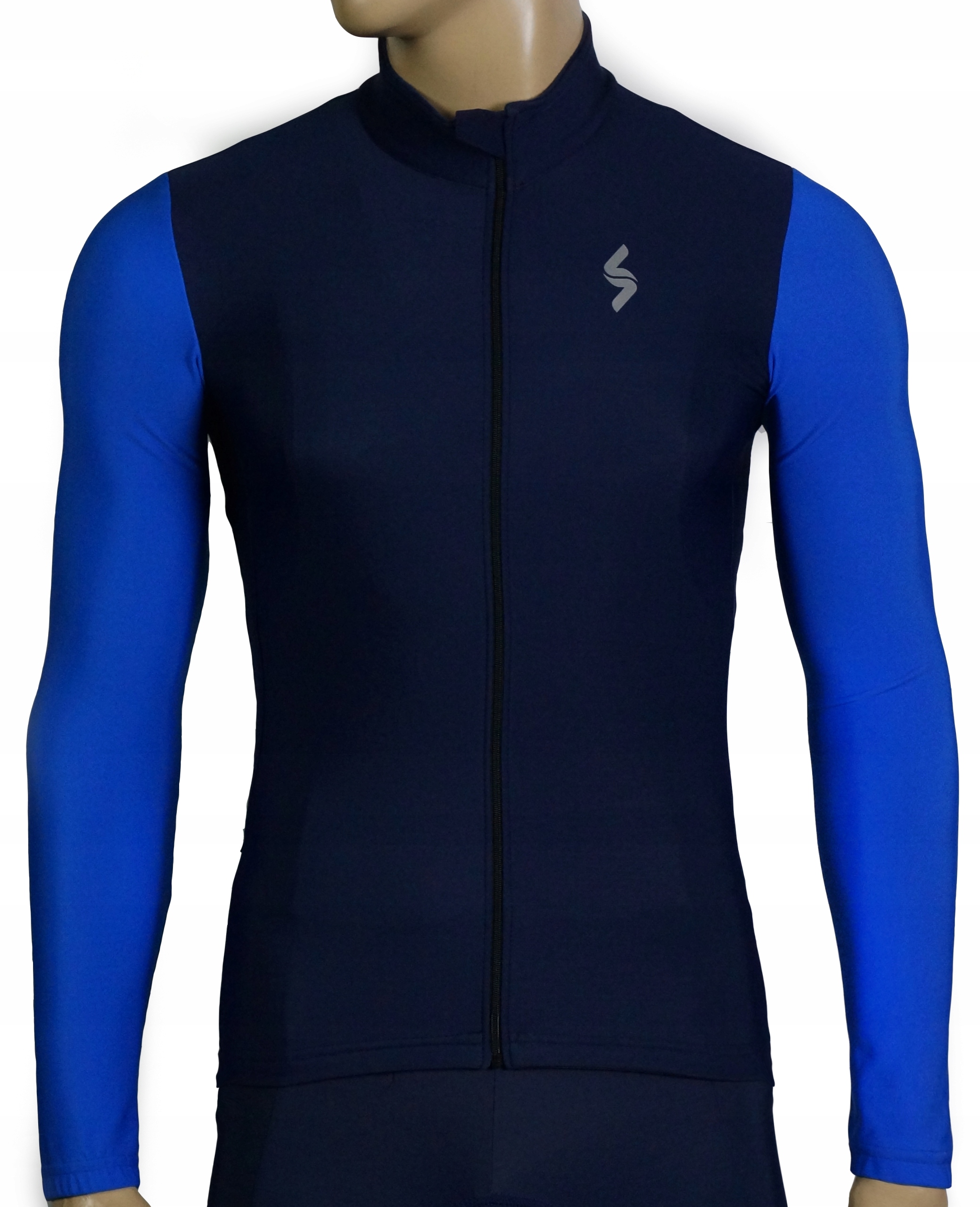 Bluza kolarska,granatowo niebieska -VIKASPORT-Rozmiar XL