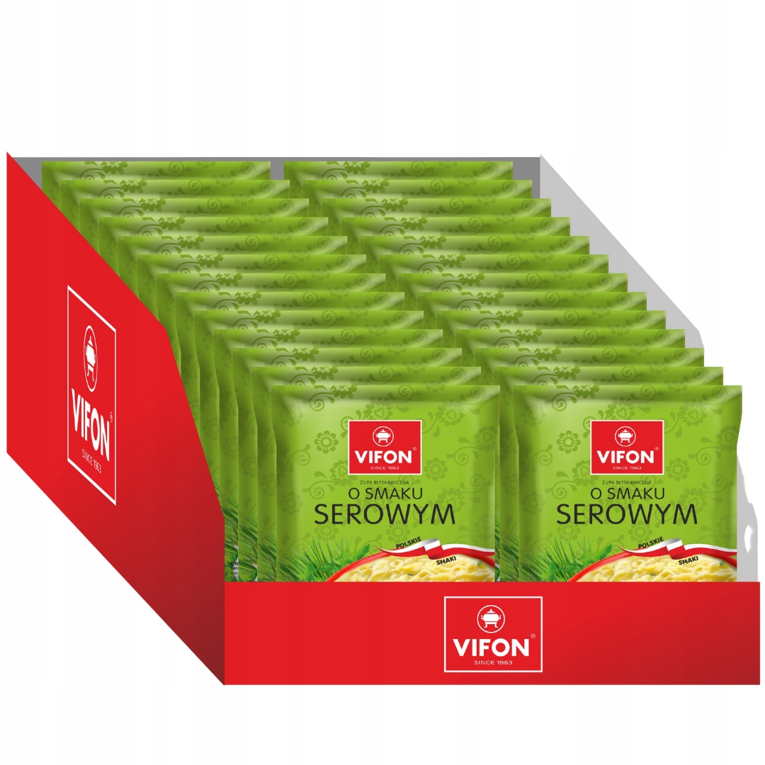 Levně Vifon Instantní polévka s sýrovou příchutí, 65 g x 24 kusů