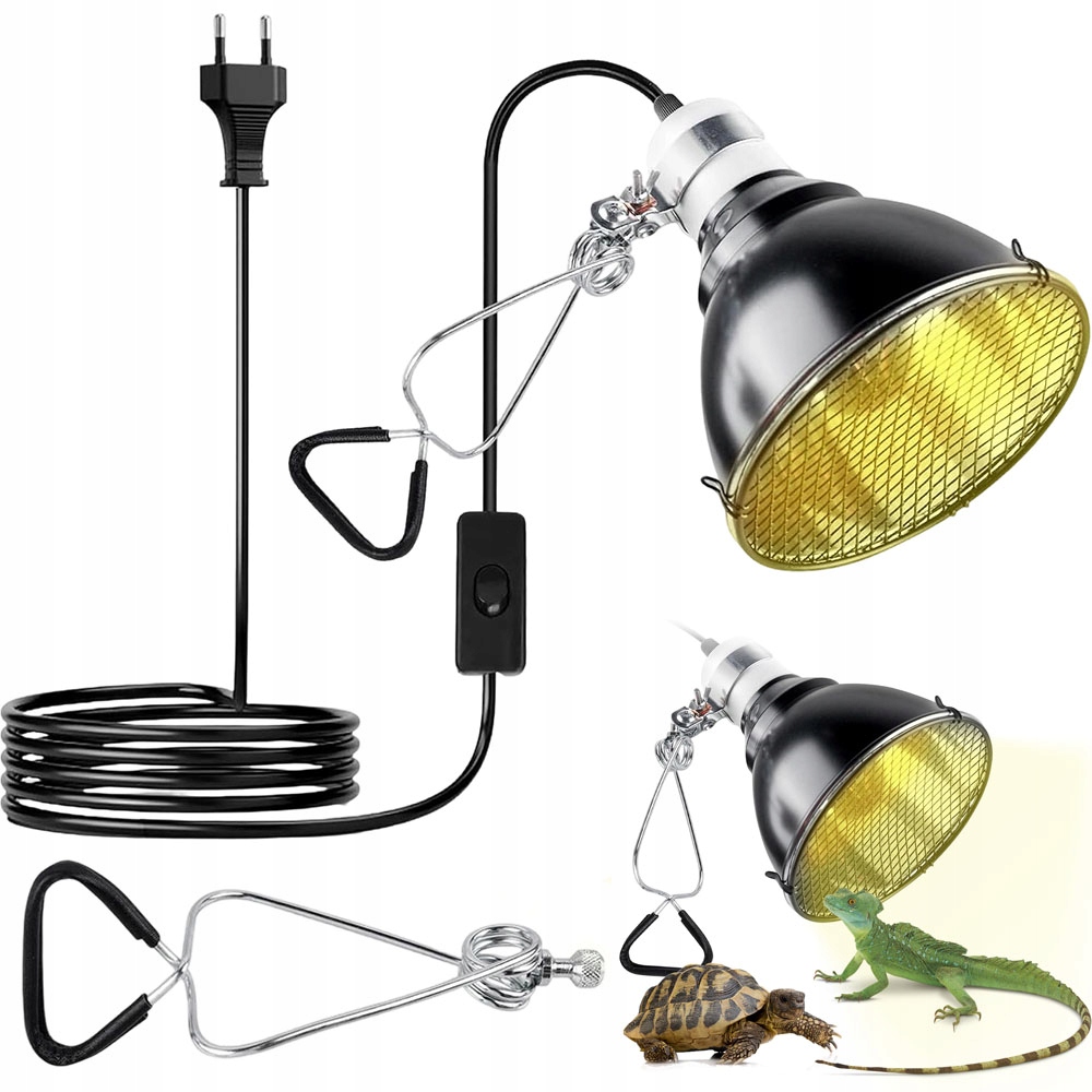 Levně Reflektor Do Terária 360° Hliníkový S Černým Plastovým Tělem