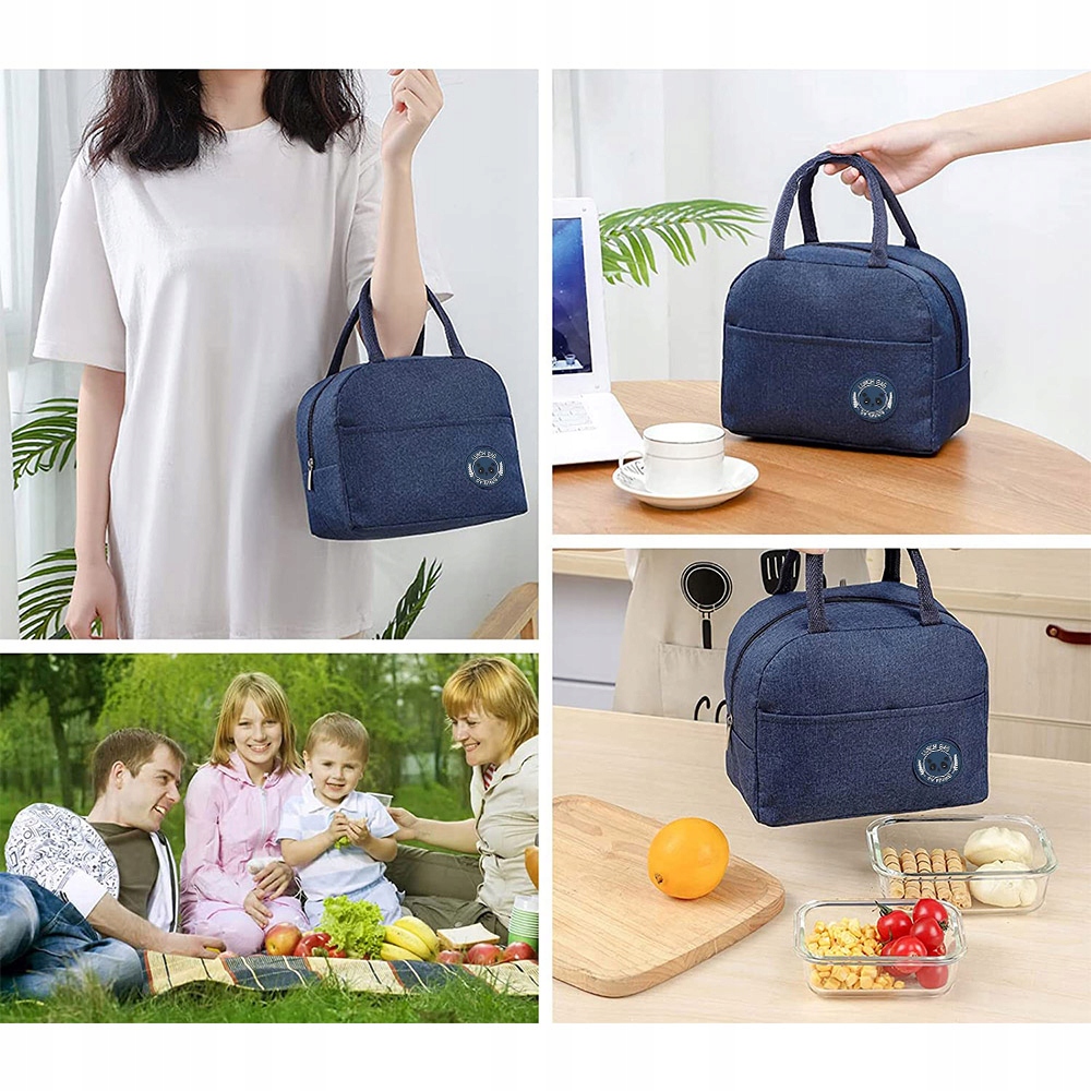 TORBA TERMICZNA ŚNIADANIOWA IZOLACYJNA NA JEDZENIE PIKNIK PLAŻĘ LUNCH BOX Model 06694